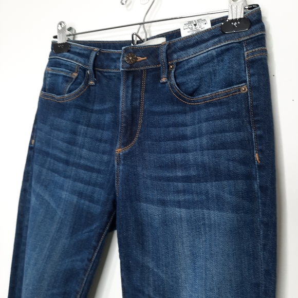 Driftwood Jackie Skinny Embroidered Jeans Mid Rise Stretch Womens Size 26W 28L - Picture 7 of 13